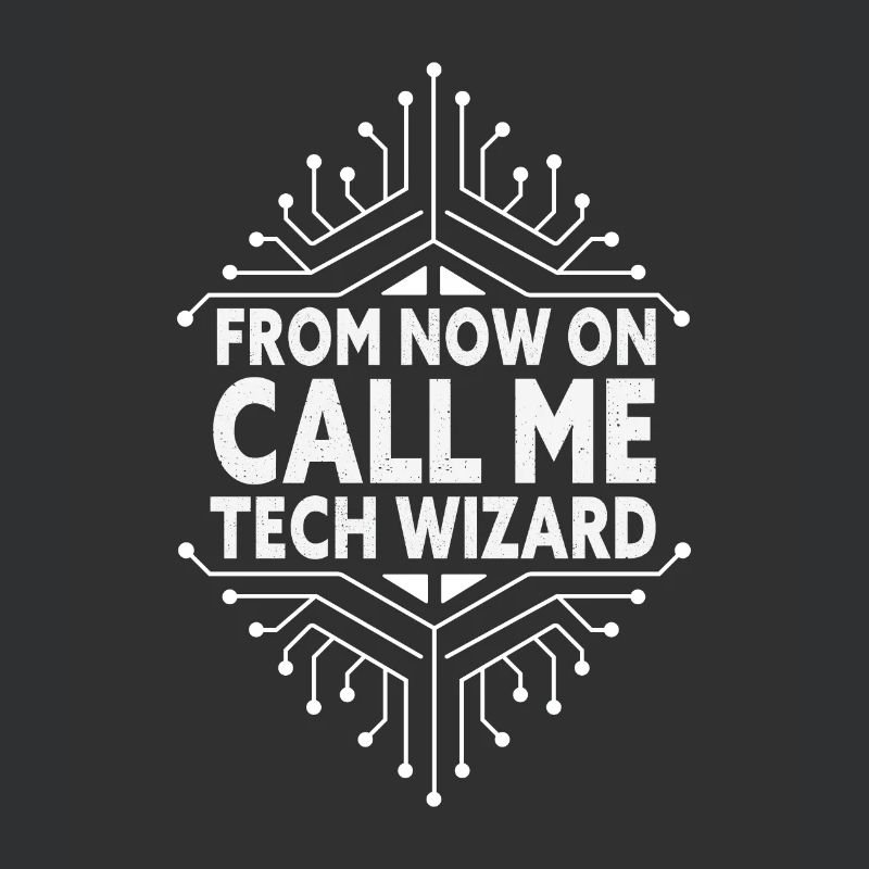 Call Me Tech Wizard Funny IT Support Computer