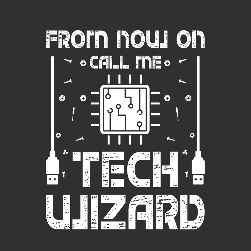 Call Me Tech Wizard Funny IT Support Computer