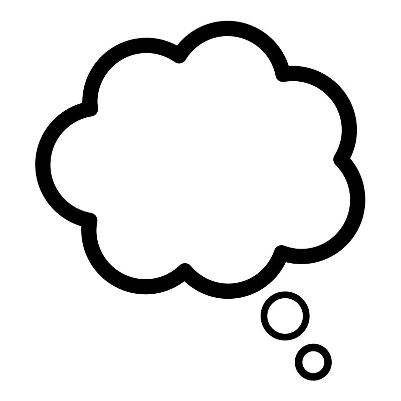 Thinking, de pensée, de nuages, la bulle