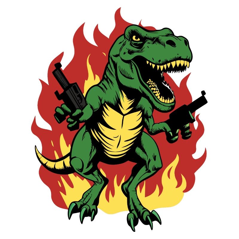 Mad T-Rex Dinosaur Roaring