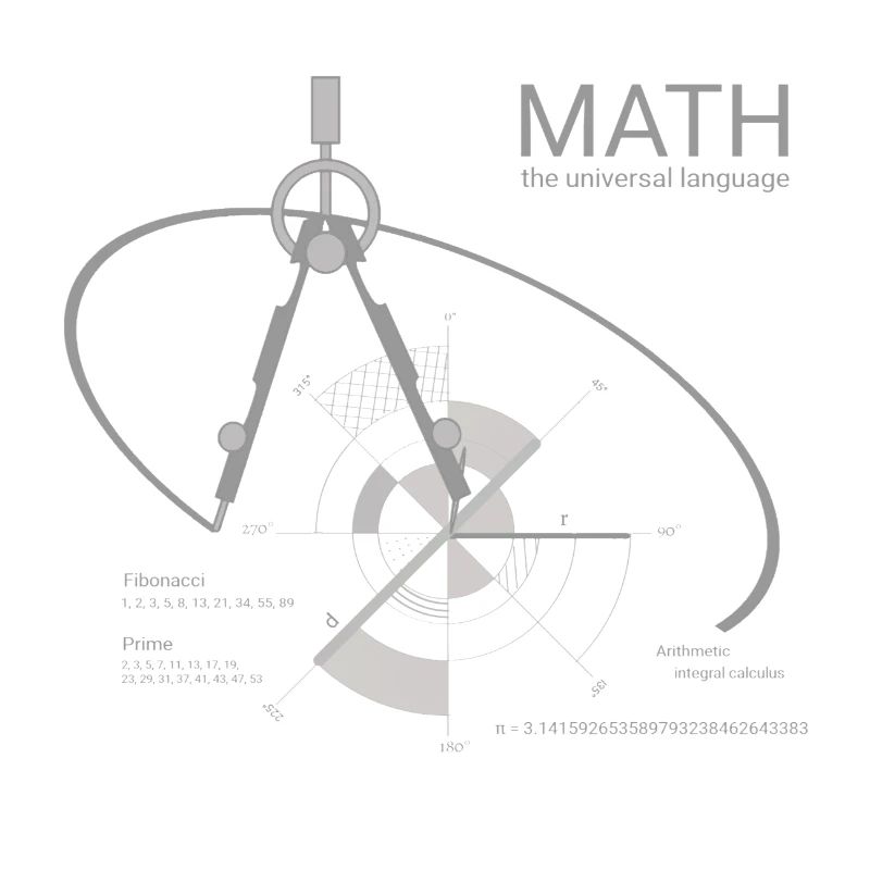Math universal language pi
