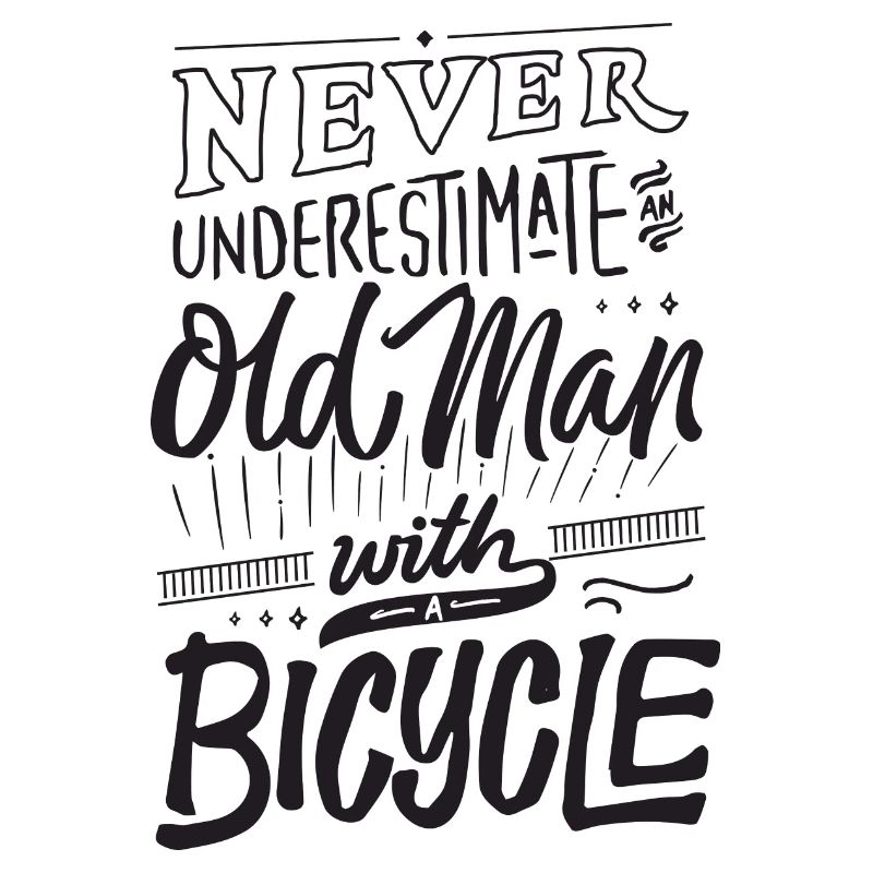 Never Underestimate An Old Man With A Bicycle