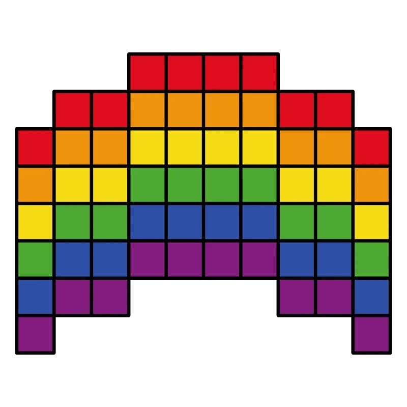Pixelart Regenbogen