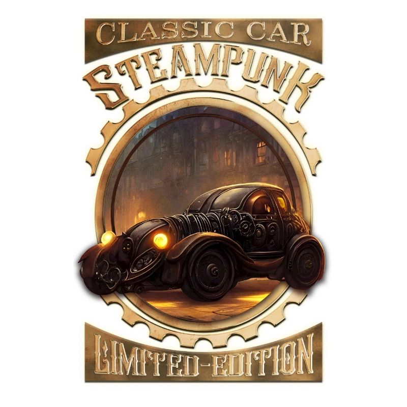 Steampunk Oldtimer, gothic und elegant
