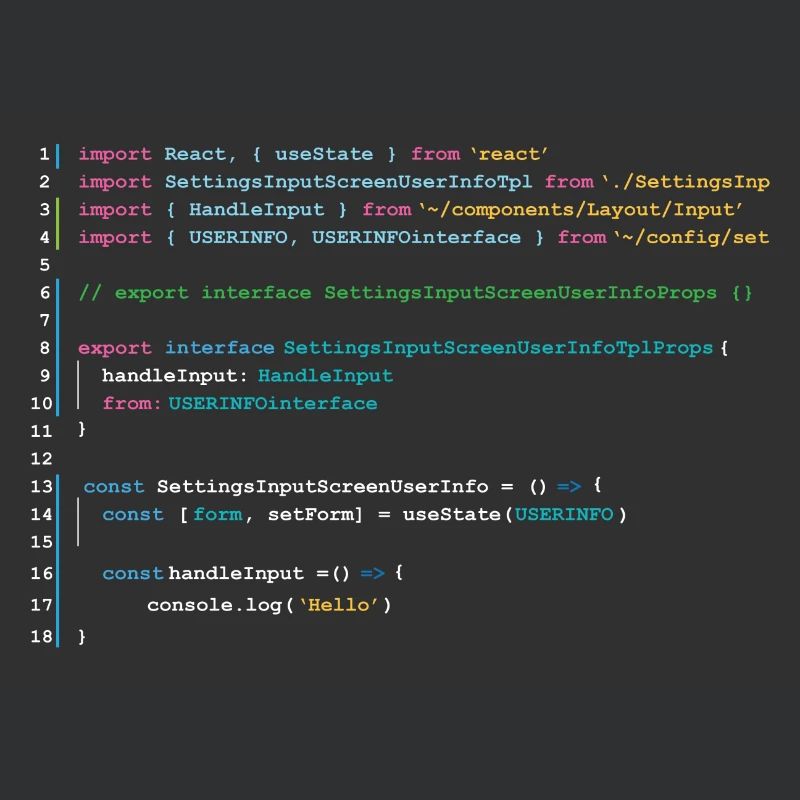 Programmers code in React