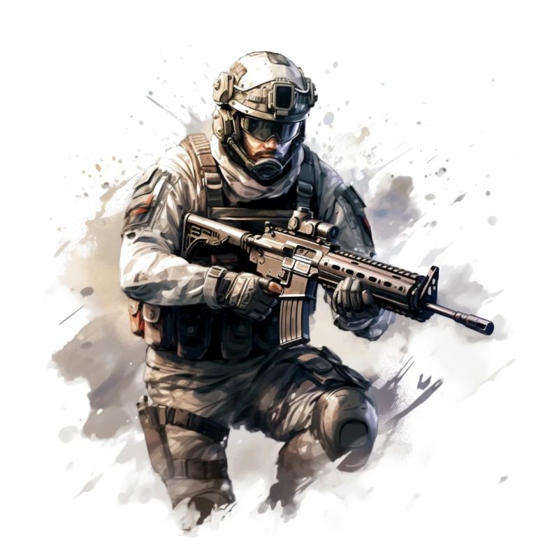 COD gaming art shooter