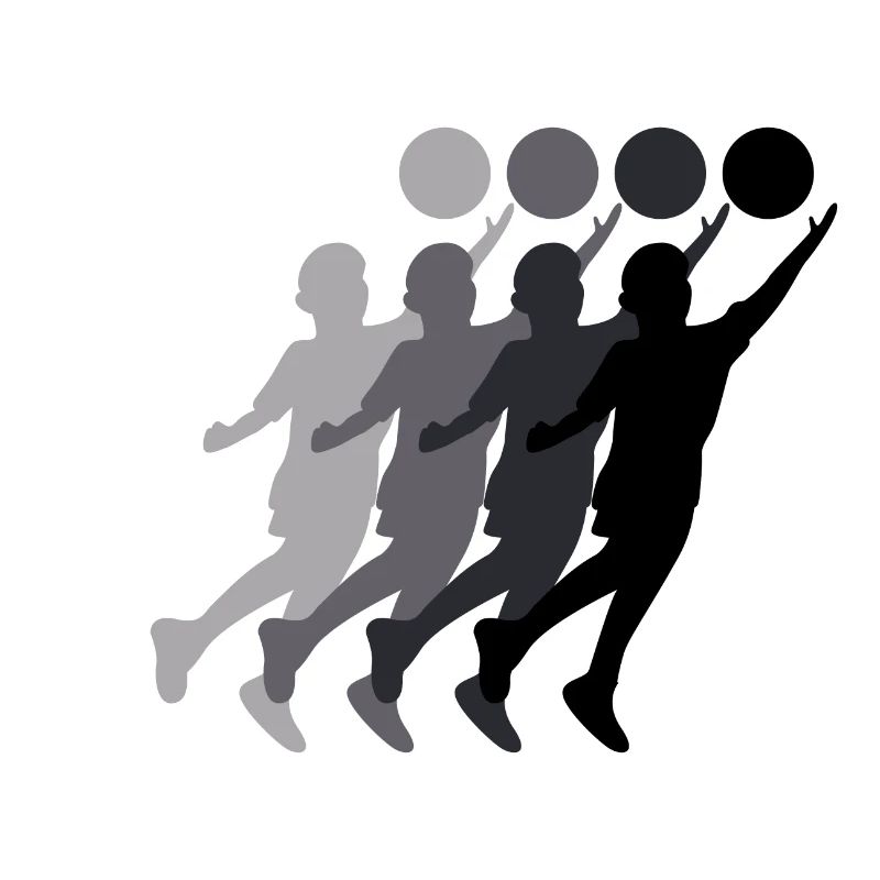 Faustballer Silhouette Faustball transition