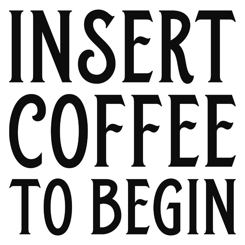 Insérer du café pour commencer