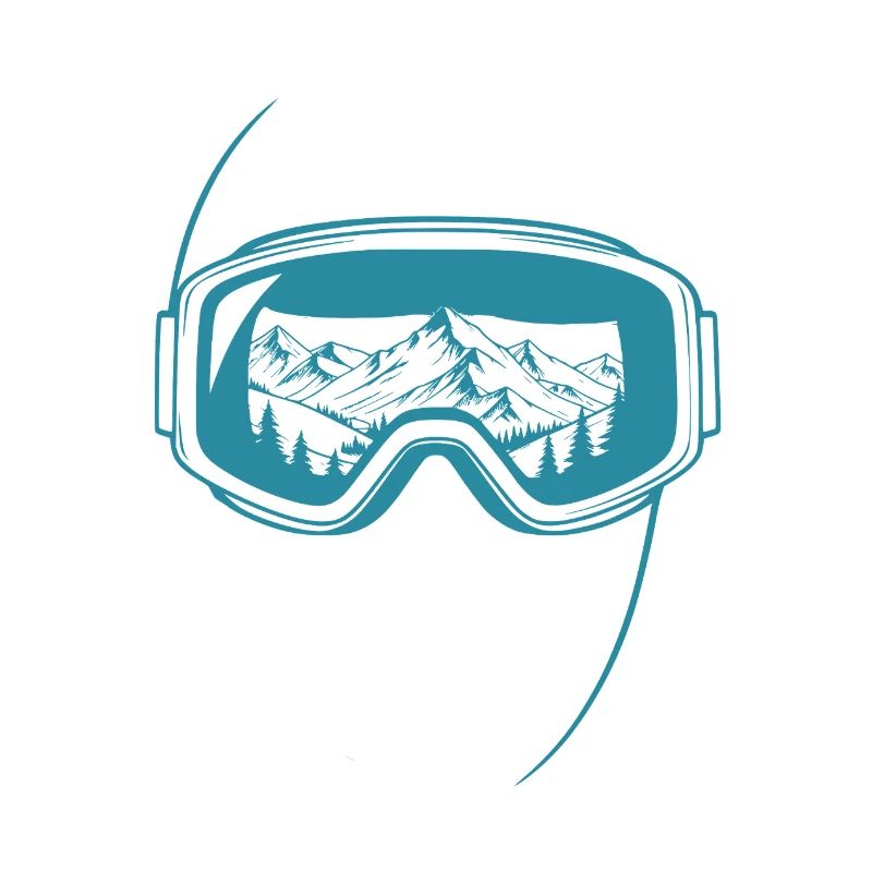 Summit View Ski Goggles Graphic