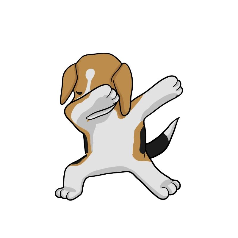 Beagle Dab - dabbing beagle