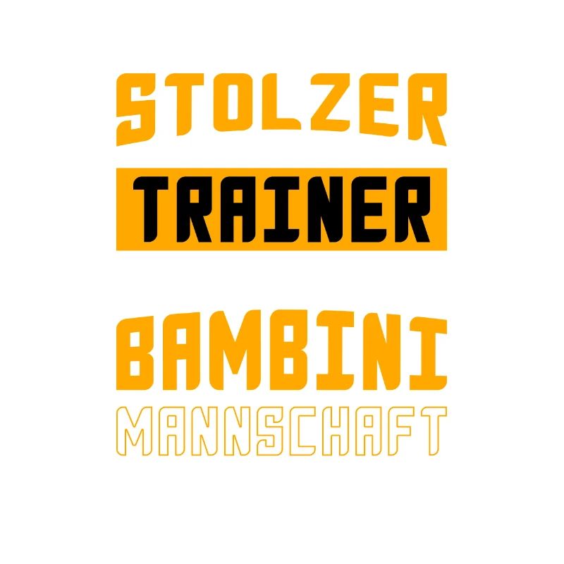 Stolzer Trainer einer Bambini Mannschaft / Team