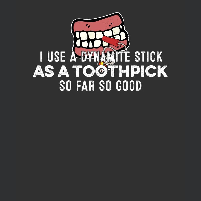 J’utilise un bâton de dynamite comme jeu de mots de rappeur cure-dent