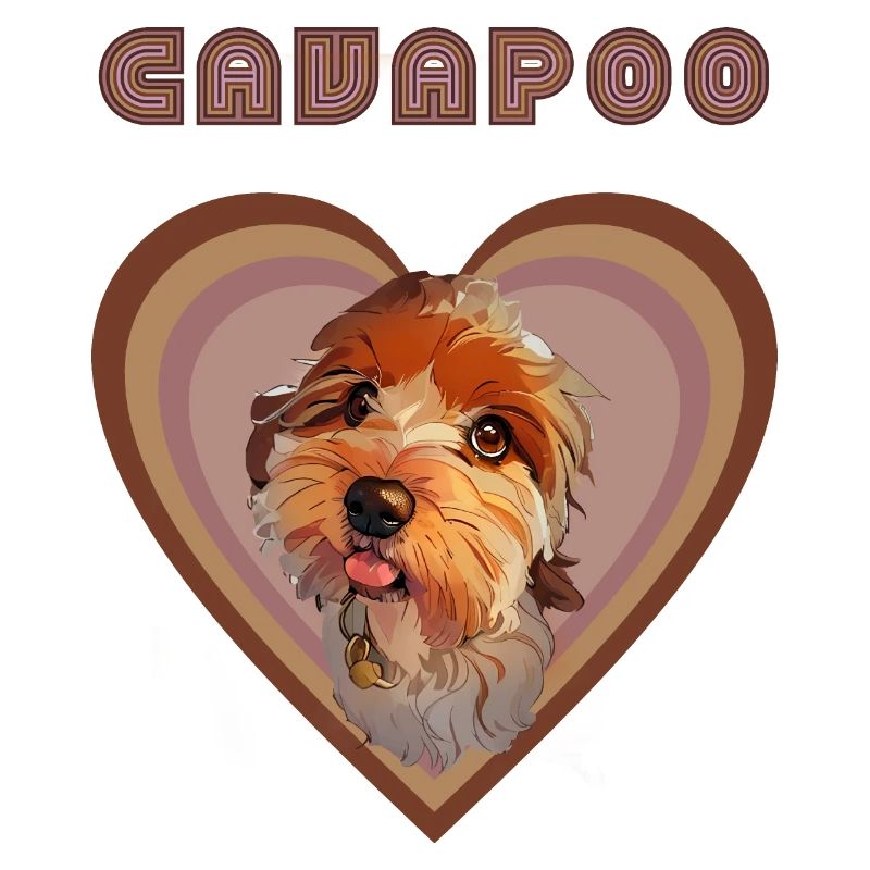 Cavapoo-Herz (Herbst)