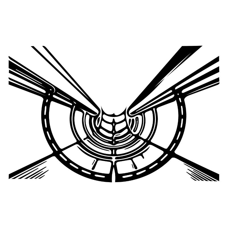 Geometric Lines Hull Circle View