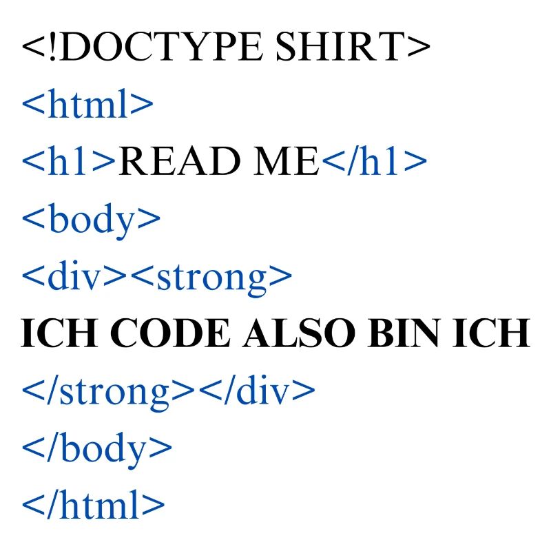 Ich code also bin ich
