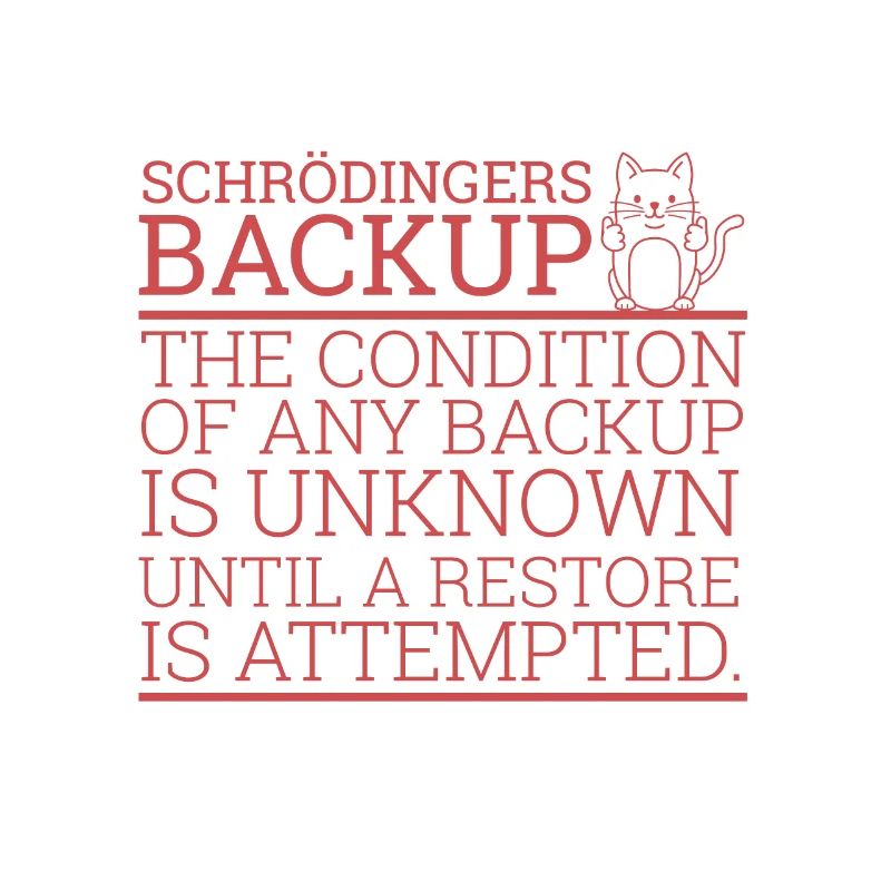 "Schrödingers Backup" | Computer, Admin