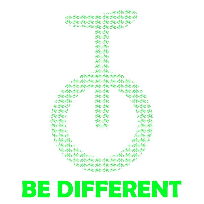 Be Different als Einrad Fan Einradfahrer Unicycle