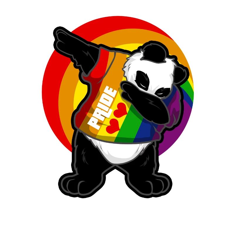 Pride Dabbing Dab Panda LGBT
