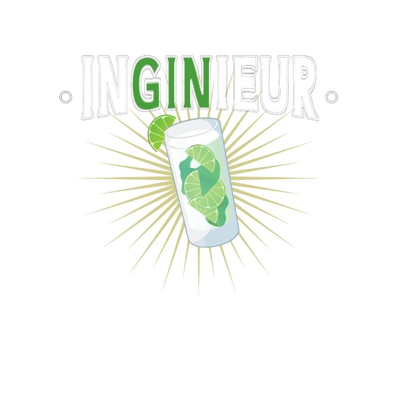 Engineer Gin Drinker Party Drinking Gift