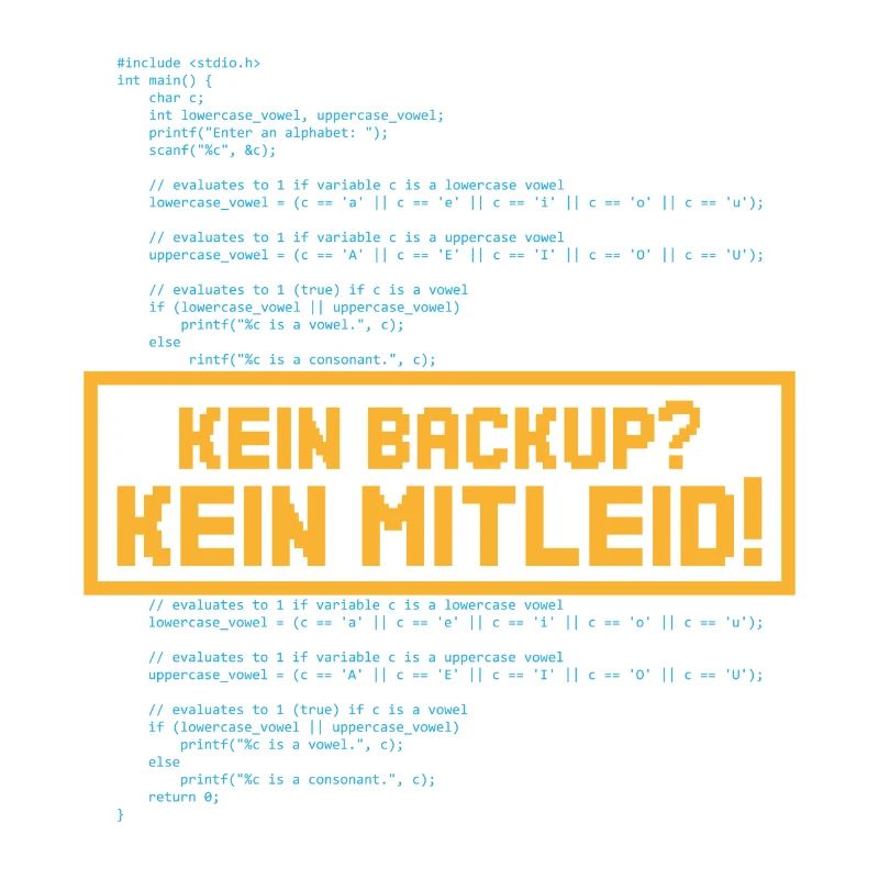 Kein mitleid Programming Informatic Geschenk