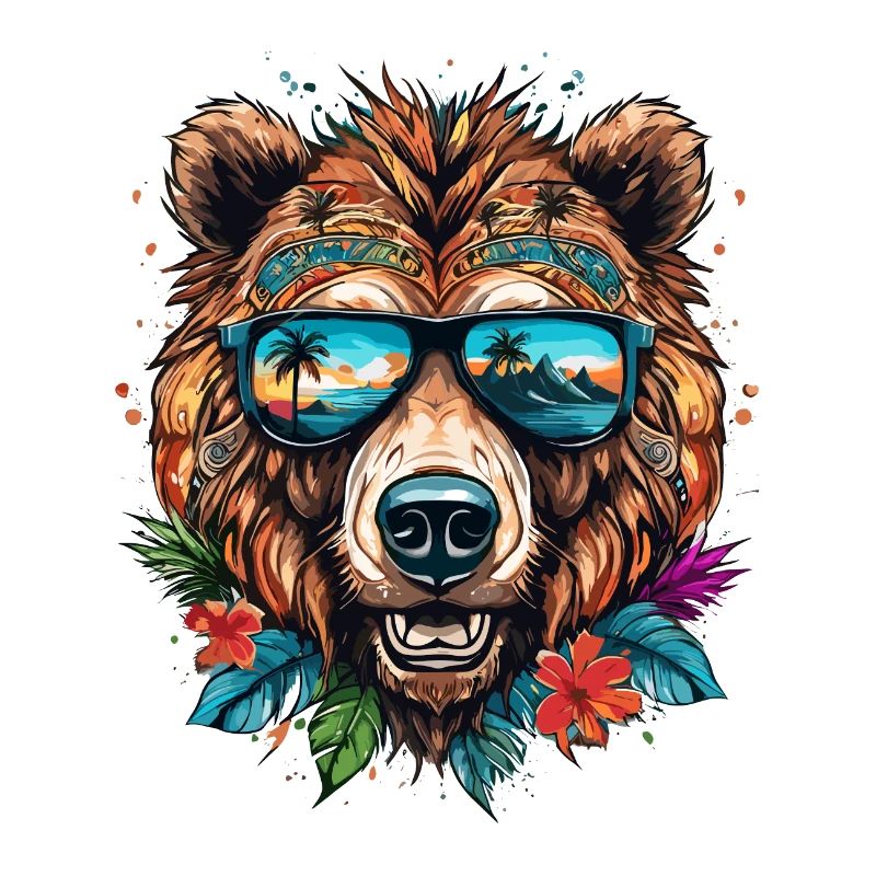 Tattoo / Tier / Kunst / cool / Comic / Bär
