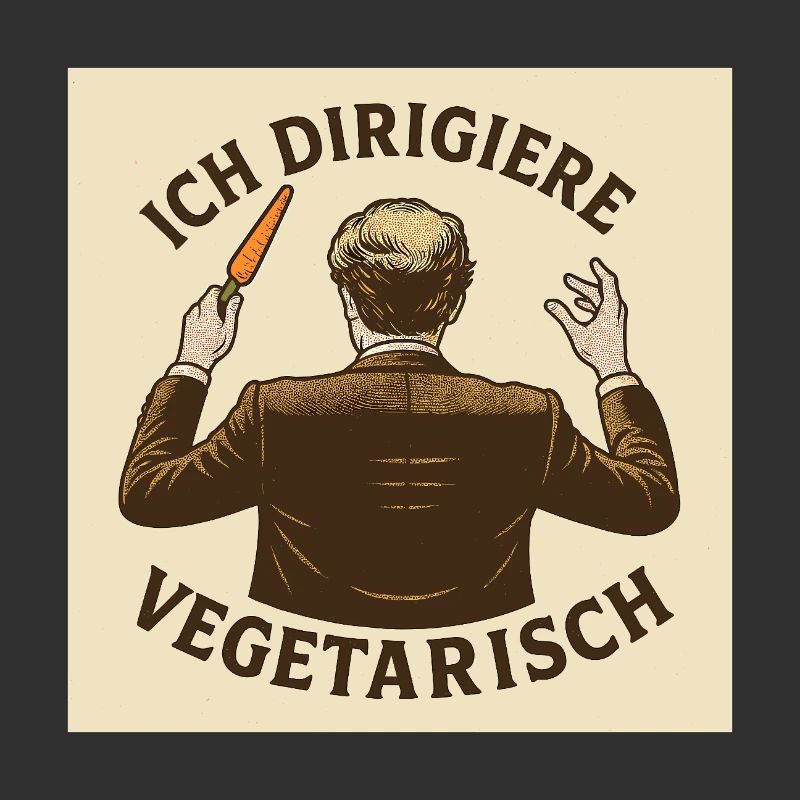 Dirigent Ich dirigiere vegetarisch