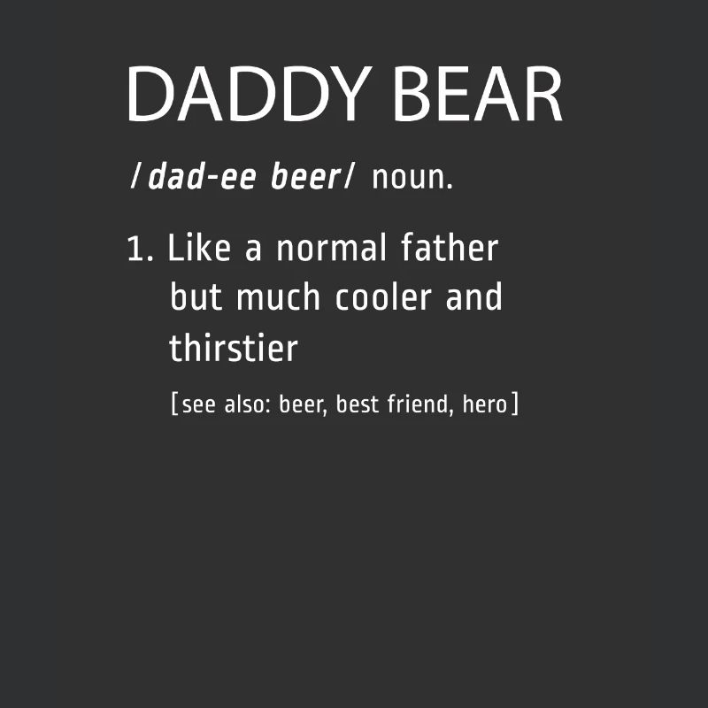 Definition bear fun father birthday gift daddy