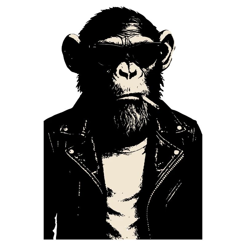 Monkey Rebel Lederjacke