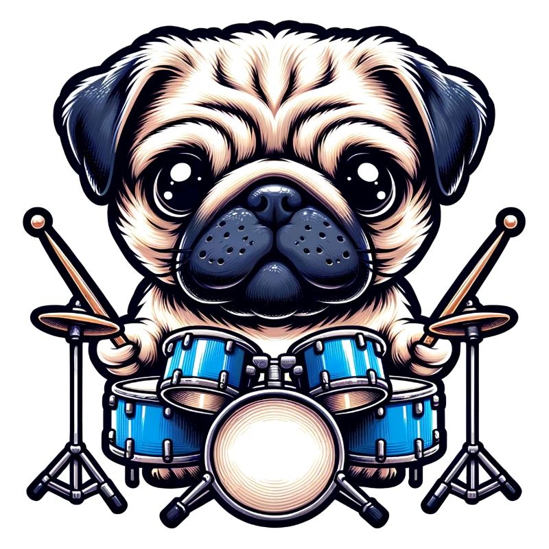 Conception cool de batteur Carlin
