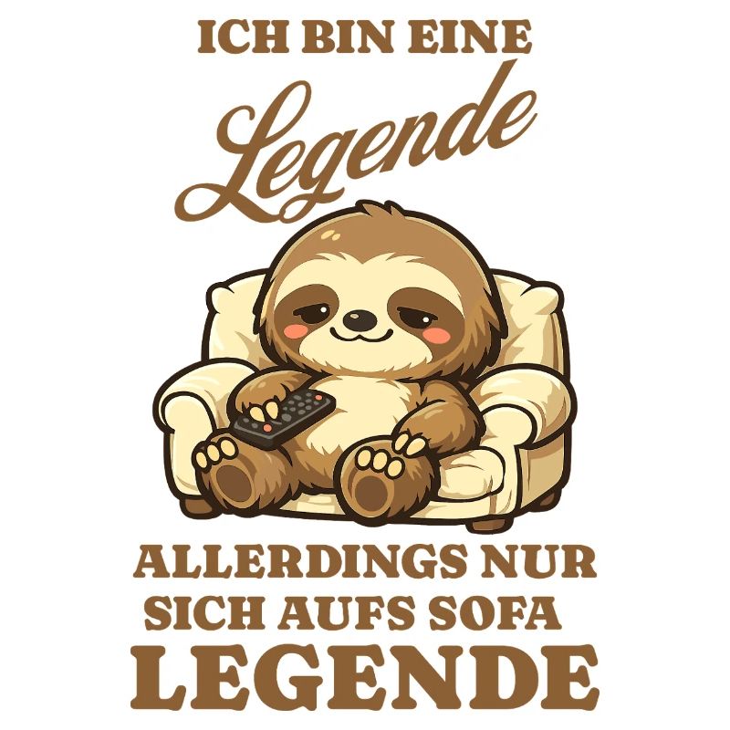 Sloth Series Evening Sofa Saying Funny