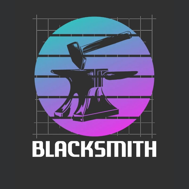 Retro Vintage Classic Blacksmith Blacksmithing