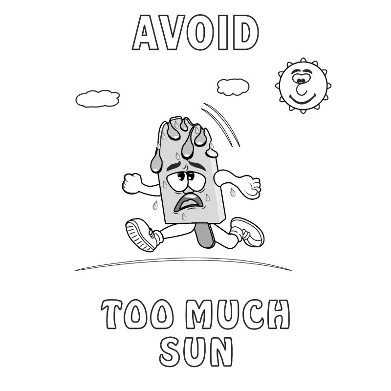 SONNENSCHUTZ EISCREME AVOID TOO MUCH SUN