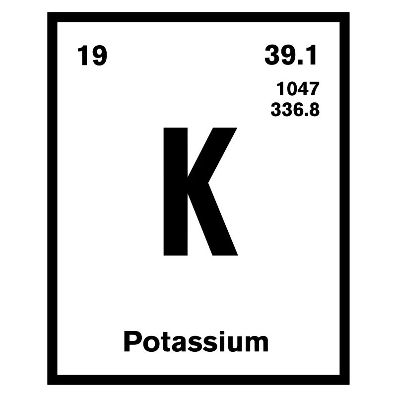 Potassium Element im Periodensystem