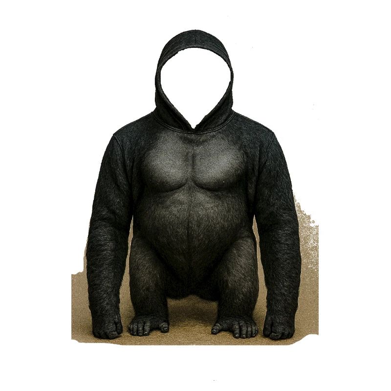 Conception du sweat à capuche Shadow Gorilla