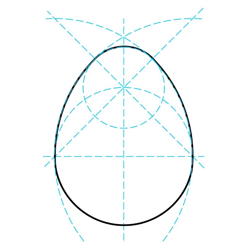 Dessin technique de joyeuses Pâques