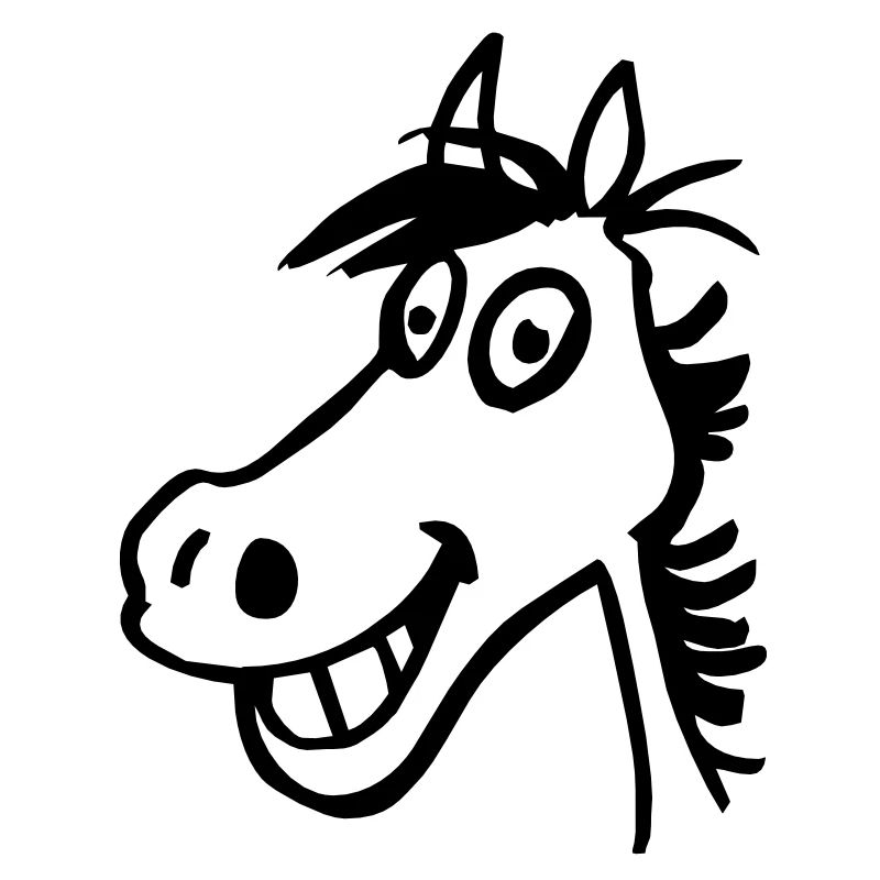 Beklopptes Pferd