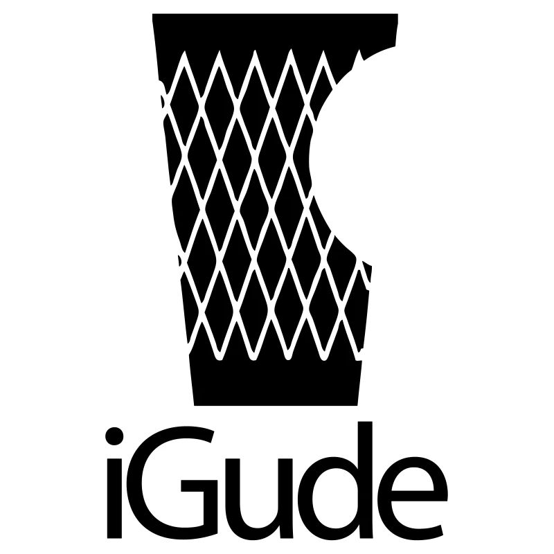 iGude - Geripptes schwarz