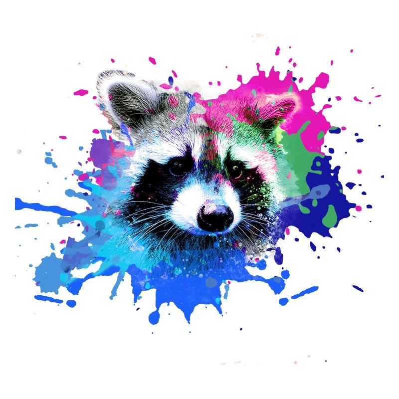 waschbär,bär,graffiti,malerei,bunt