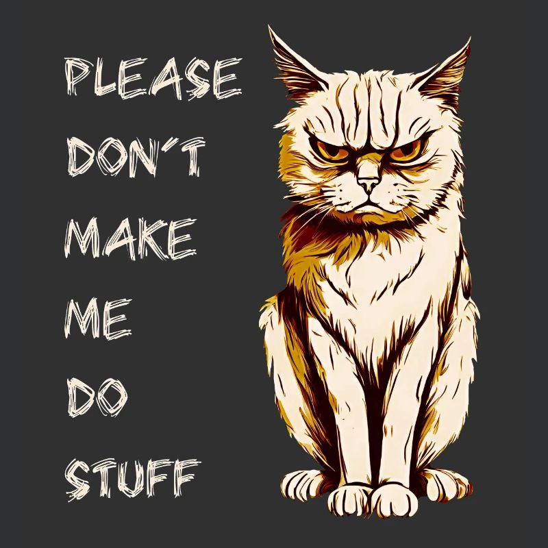 PLEASE DON'T MAKE ME DO STUFF, ADOLESCENT CAT