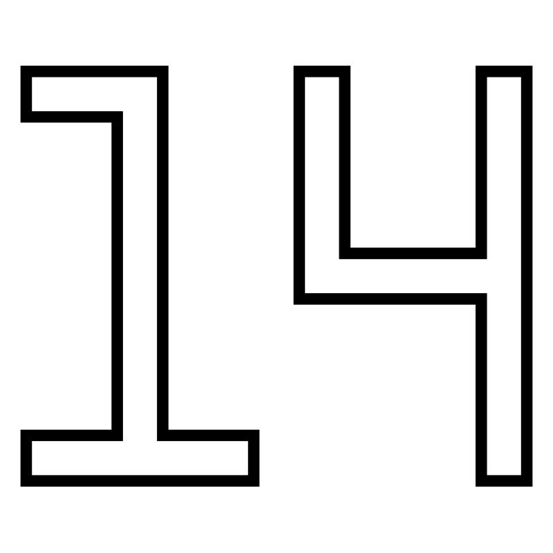 Numéro 14 (Style Université)