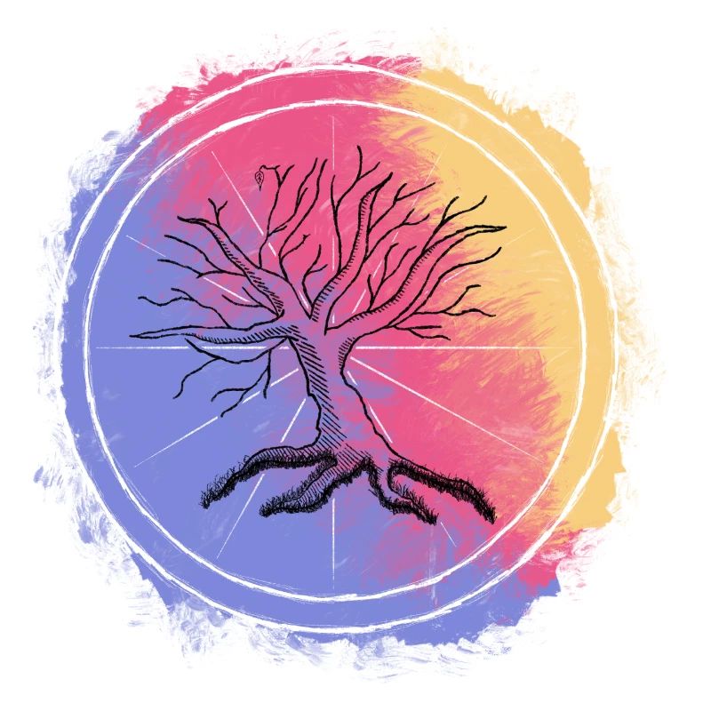 Farbiger Baum