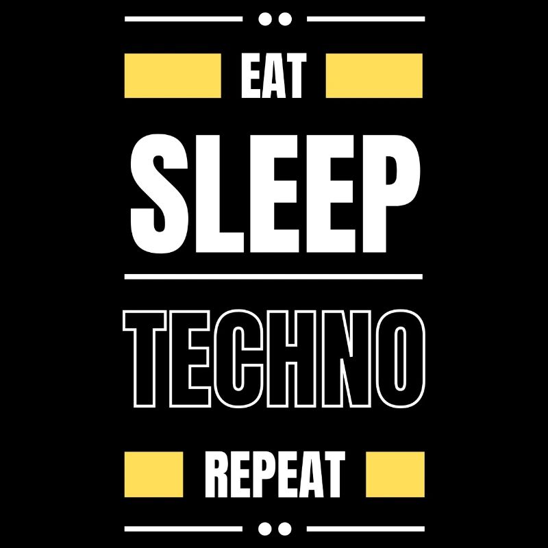 manger dormir techno répéter l’idée cadeau fête en disant