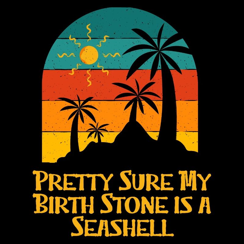 Birth Stone Is Seashell Beach Vacation Ocean Trip