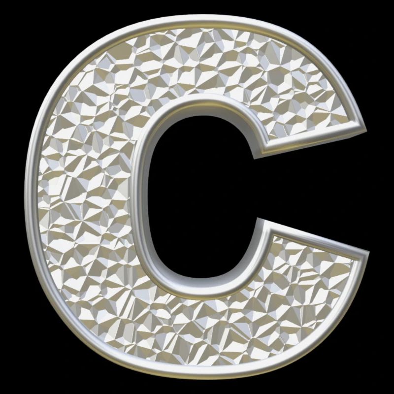 C, letter, letter C, initial, initial C, monogram,