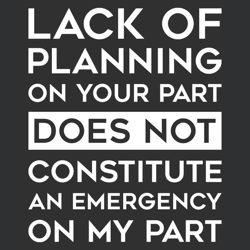 Manque de planification