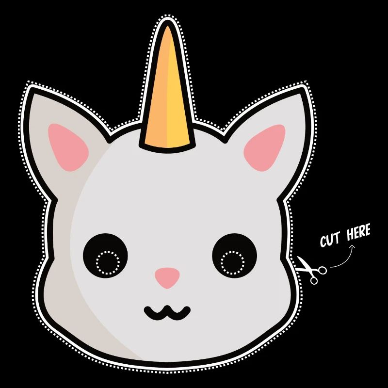 Carnaval de masque de licorne de chat