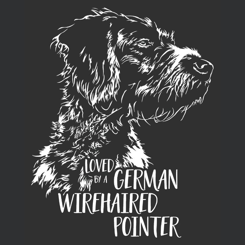 Loved by a German Wirehaired Pointer Hundespruch