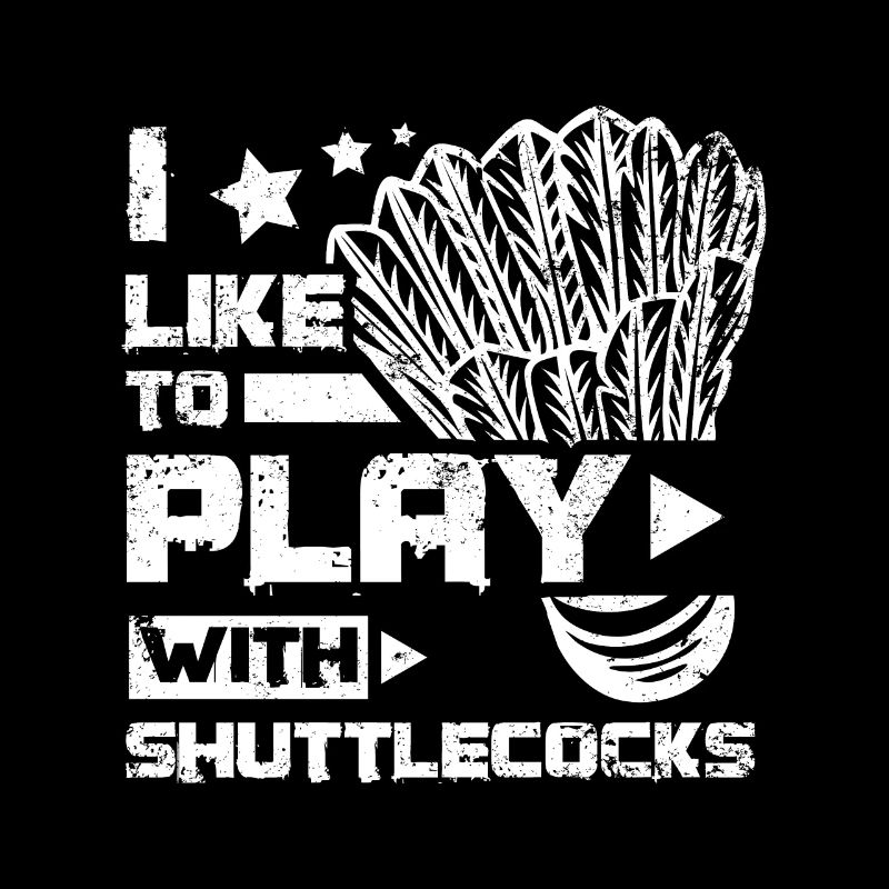I like to play with badminton shuttlecocks