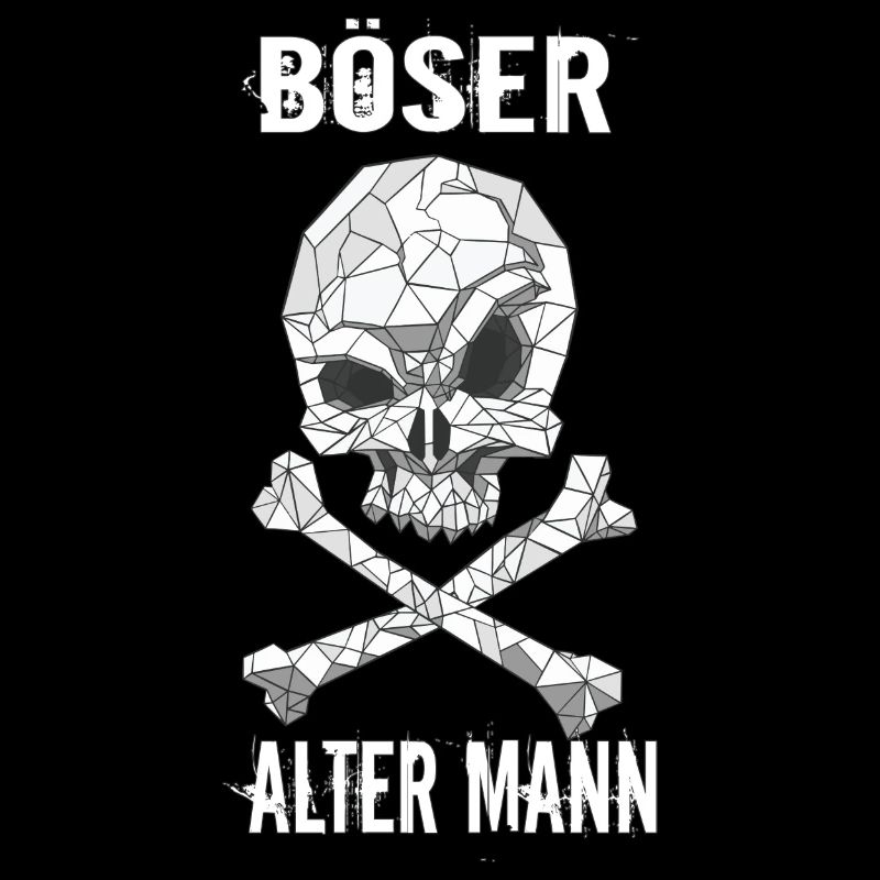 Böser Alter Mann Totenkopf