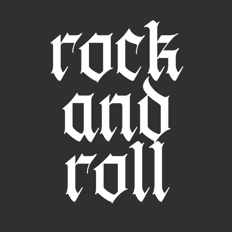Conception typographique vintage gothique rock and roll